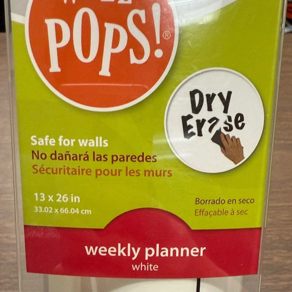 Dry Erase Peel and Stick Weekly Planner